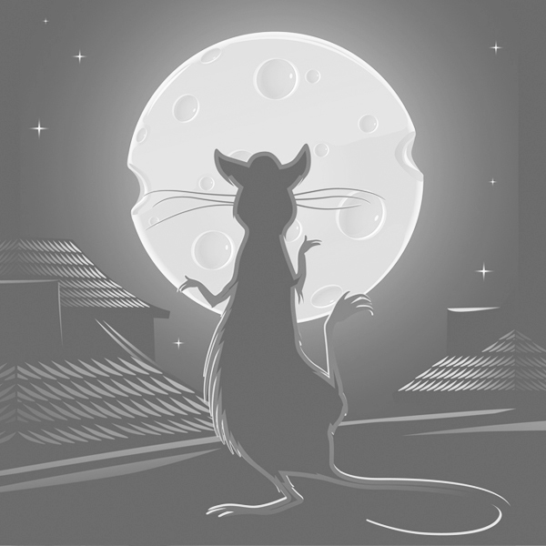 Lamerer Stube, Imagemotiv Maus, Käse, Mond
